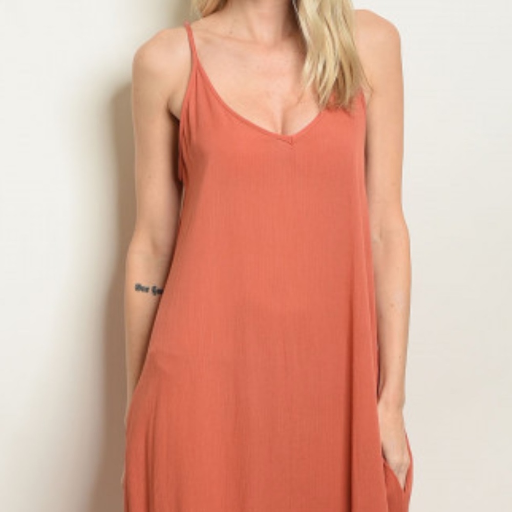 EARTH COLOR MAXI DRESS - Picture 2 of 9